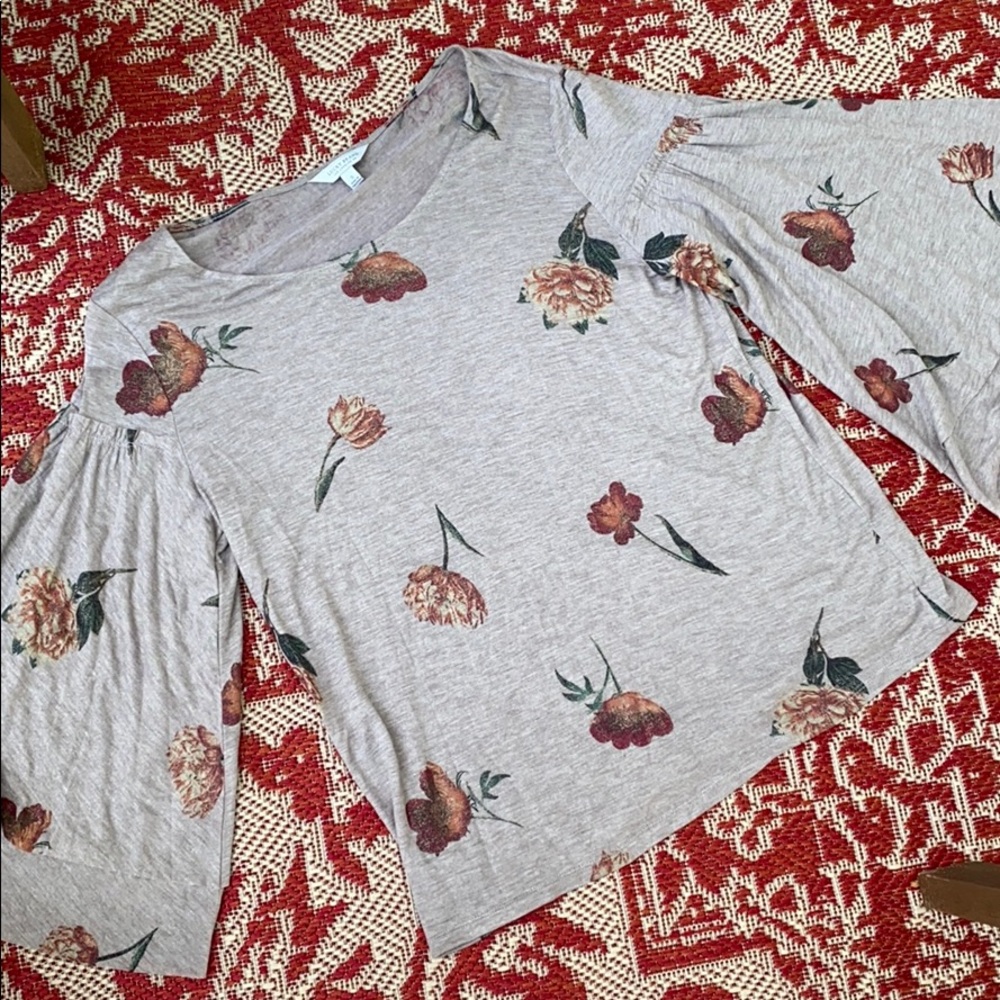 Beautiful Floral Lucky Brand Top